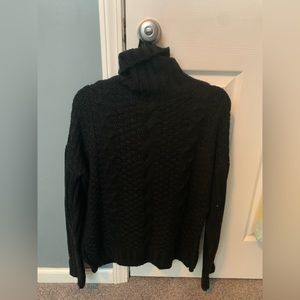 black turtle neck